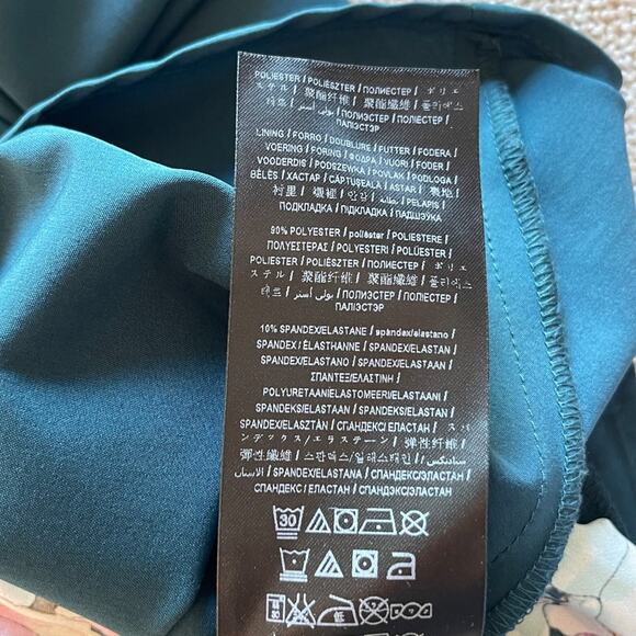 Aliyah Lace-Up Fit & Flare Romantic Floral Midi Dress Women’s XS - Picture 13 of 14